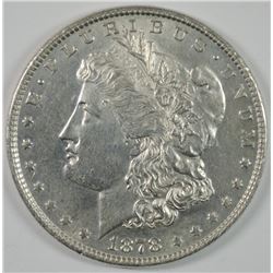 1878-7/8 TF STRONG MORGAN SILVER DOLLAR, CHOICE BU
