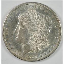 1879-S REV OF 78 MORGAN SILVER DOLLAR, AU/BU