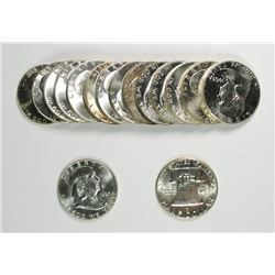 ( 16 ) GEM BU FRANKLIN HALF DOLLARS, VARIOUS DATES