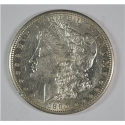 1890-S MORGAN DOLLAR AU