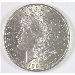 1897-S MORGAN DOLLAR CH BU