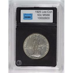 1925 LEXINGTON-CONCORD HALF DOLLAR CCGS GRADED SUPERB GEM BU WHITE BLAZER!