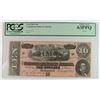 Image 1 : 1864 $10 CSA CONFEDERATE NOTE T-68 #66568 PCGS 63PPQ PF-44