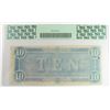 Image 2 : 1864 $10 CSA CONFEDERATE NOTE T-68 #66568 PCGS 63PPQ PF-44