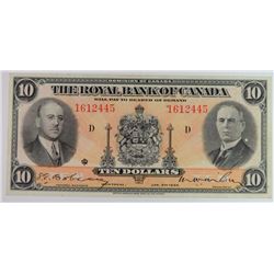 1935 $10 ROYAL BANK OF CANADA #1612445 CU