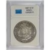 Image 1 : 1887-S MORGAN DOLLAR CCGS GRADED CH BU + WHITE
