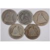 Image 1 : (5) 1877 SEATED QUARTERS