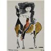 Image 1 : Marino Marini (1901-1980), Horse and Rider, 1957, pen, ink and gouache on paper, 11 x 8.5...