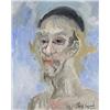 Image 1 : Philip Evergood (1901-1973), Head of a Man, 1962, oil on canvas, 22 x 18, An excellent ...