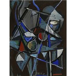 John Von Wicht (1888-1970), Untitled #38, c. 1946, gouache and pastel on paper, 23 x 17<b...