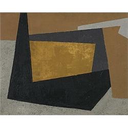 Noel Martin, untitled, 1947, oil and sand on board, 15 x 19, Signed and dated in pencil...