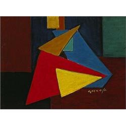 Lee Gatch (1902-1968), untitled, 1960, oil on panel, 11.5 x 15.5, Signed and dated lowe...