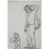 Image 1 : Diego Rivera (1886-1957), untitled (Man with Boy), 1934, charcoal on rice paper, 14.5 x 1...