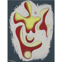Charles Biederman (b. 1906), untitled, 1936, gouache on paper, 25.5 x 19.5 (image, Sign...