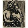 Image 1 : Charles Biederman (b. 1906), untitled (Two Figures), 1933, pencil and ink wash on paper, ...