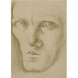 Charles Biederman (b. 1906), Self Portrait, 1929, lithograph, 10.5 image x 7.5 image, T...