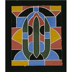 Hilaire Hiler (1898-1966), untitled (abstraction), c. 1935, gouache on paper, 8 x 6, Si...