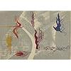 Image 2 : Medard Klein (1905-2002), Abstractions #24 and #27, pair, 1947, lithograph, 13.25 x 16.5 ...