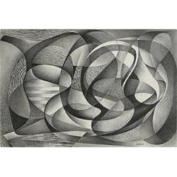 Medard Klein (1905-2002), untitled, pencil on paper, 10 x 10.25 (sheet), Signed lower rig...