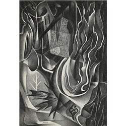 Medard Klein (1905-2002), untitled, pencil on paper, 11.5 x 10.25 (sheet), Signed lower l...