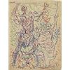 Image 2 : Carl Holty (1900-1973), untitled drawings, pair, c. 1948, graphite and crayon on paper, 1...