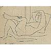 Image 1 : Carl Holty (1900-1973), untitled print blocks, set of five, 1933, linoleum laid down on woo...