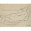 Image 3 : Carl Holty (1900-1973), untitled print blocks, set of five, 1933, linoleum laid down on woo...