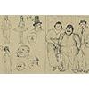 Image 2 : Reginald Marsh (1898-1954), Motorcycle, c. 1929, tempera and ink on paper, 8.5 x 12, An...
