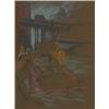 Image 1 : William Penhallow Henderson (1877-1943), Bridge and Barge, Chicago, 1912, pastel on brown p...