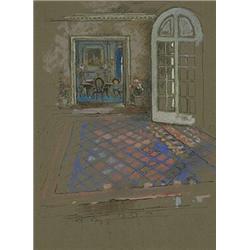 William Penhallow Henderson (1877-1943), Walter Brewsters Entrance Hall - Lake Forest, 1914<b...