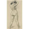 Image 1 : Eugene Edward Speicher (1883-1962), Standing Nude, Back View, c. 1924, pencil on paper, 1...
