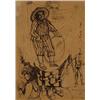 Image 1 : Pavel Tchelichew (1898-1957), Figure Studies, 1937, sepia ink on paper, 13.5 x 9.5, Sig...