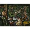 Image 1 : William S. Schwartz (1896-1977), On the Veranda, watercolor and gouache, 18.5 x 24, Signe...