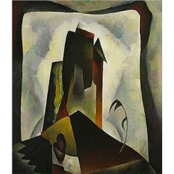 William S. Schwartz (1896-1977), Symphonic Forms No.4, 1932, oil on canvas, 30 x 26, Si...
