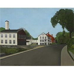 Ralph Mayer (1895-1979), The Firehouse, c. 1935, oil on canvas, 26 x 33, Mayer is well ...