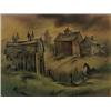 Image 1 : William Rowe (1910-1955), Barns in Cloud and Sun, pastel on paper, 18 x 24, Signed lower ...