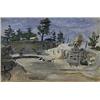 Image 1 : Louis Ribak (1902-1979), Stone Quarry, Sunday, gouache on board, 20 x 29, Signed lower ri...