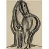 Image 1 : Henry John Meloy (1902-1951), Horse, c. 1945, ink and watercolor on paper, 19.25 x 14.25<...