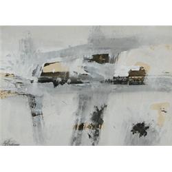 Charles Green Shaw (1892-1974), Ice Bound, 1959, gouache on paper, 5.5 x 8 (image), Sig...