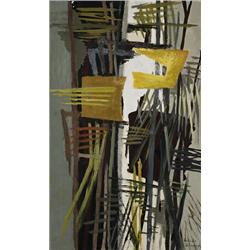 Lucille Blanch (1895-1981), Irresistible Movement, 1951, oil on canvas, 36 x 22, Signed...
