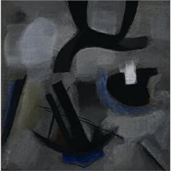 Guiseppe Santomaso (1907-1990), I Basti, gouache, 26.25 x 26.25, Signed 'Santomaso' lower...