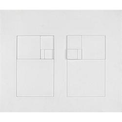 David Barr (b. 1939), Relief Construction No. 29, 1968, lacquered wood, 16 x 18.75, Sig...