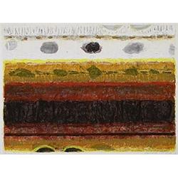 Lawrence Calcagno (1913-1993), Mixed Media 29-III-75, 1975, mixed media on canvas, 21.25 ...
