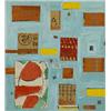 Image 1 : Charmion von Wiegand (1899-1983), untitled, tempera with collage on paper, 6 x 5.5 (image)<...
