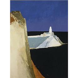 Hamilton Fraser (b. 1920), Seascape with Cliffs, 1966, oil on canvas, 48 x 36, Signed l...