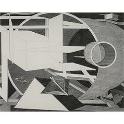 Al Held (b. 1928), untitled, 1986, lithograph, 40 x 50, Number 41 from the edition of 5...