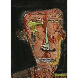 James Brown (b. 1951), Untitled #5, 1986, etching, drypoint, and hand coloring, 30 x 22<b...