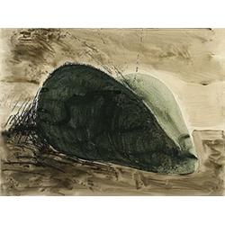 Jody Pinto (b. 1942), Heart Land, 1978, watercolor, gouache, graphite and crayon on paper<b...