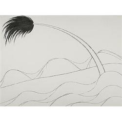 David True (b. 1942), Study for Wind and Geometry, 1978, graphite on paper, 30 x 40, Ex...