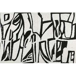 Melissa Meyer (b. 1947), untitled (diptych), 1989, oil stick on paper, 30 x 45, Exhibit...